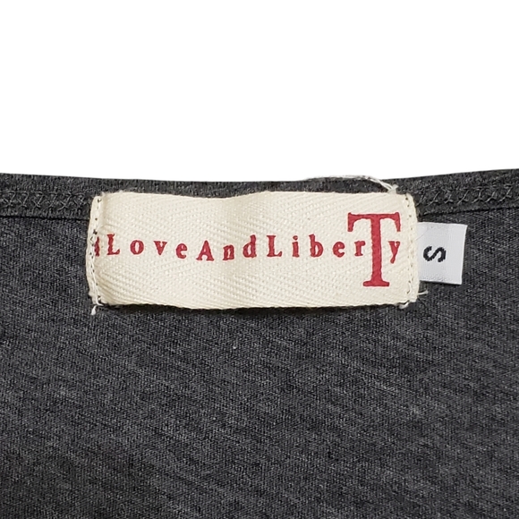 Johnny Was 4 Love and Liberty Embroidered Grey Henley Long Sleeve Top Sz Small - Picture 7 of 12
